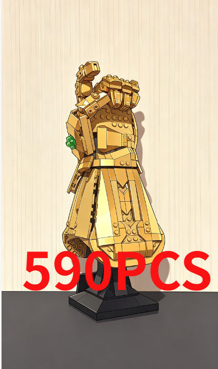Novelty Gifts - Das günstigste goldene Handornament-Bausatzmodell mit farbigen