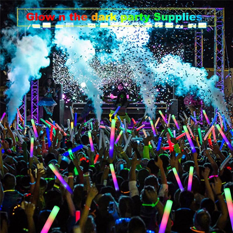 Flashing Led Foam Sticks Party - A75K Leuchtstäbe in großen Mengen, LED-Schaumstoffstäbe