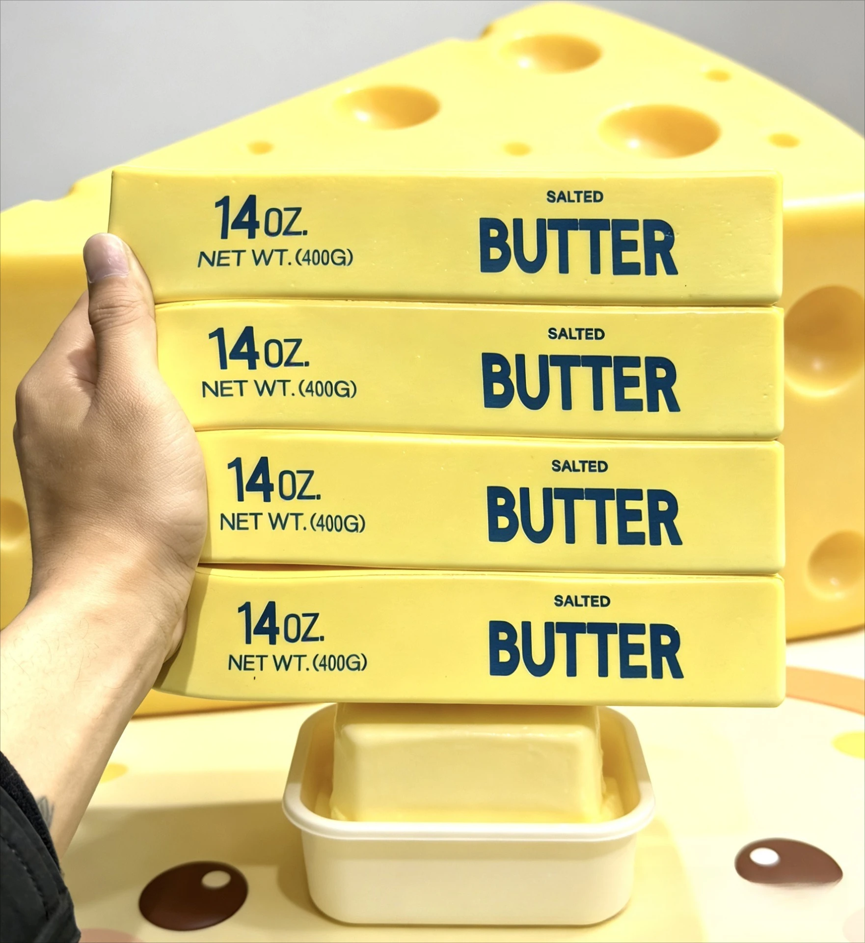 Novelty Gifts - 23cm Squishy Super Großer Butterstab Langsam
