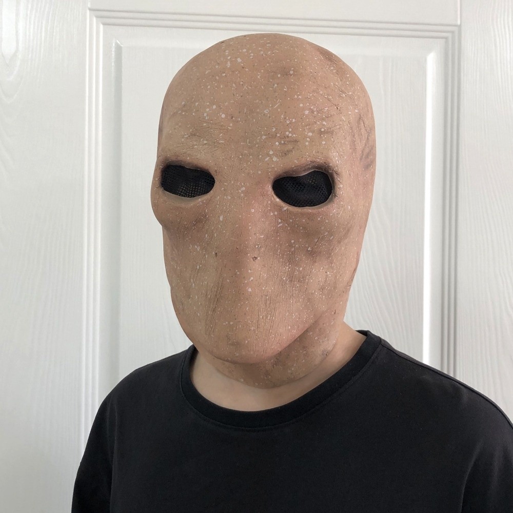 Latex Alien Mask Realistic - Gesichtslose Maske für Halloween, Slenderman-Maske, realistische