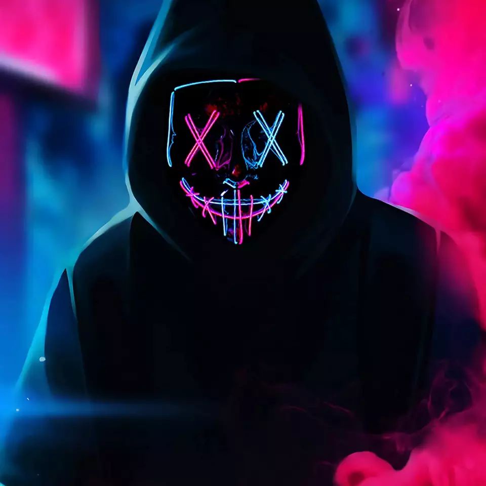 Led Purge Mask Halloween - LED Licht up Maske für Halloween