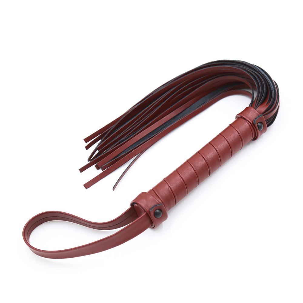 Party Supplies - Erotischer Leder-Flogger BDSM Po-Peitsche Erwachsenen-Sexspiele Flirt-Crop
