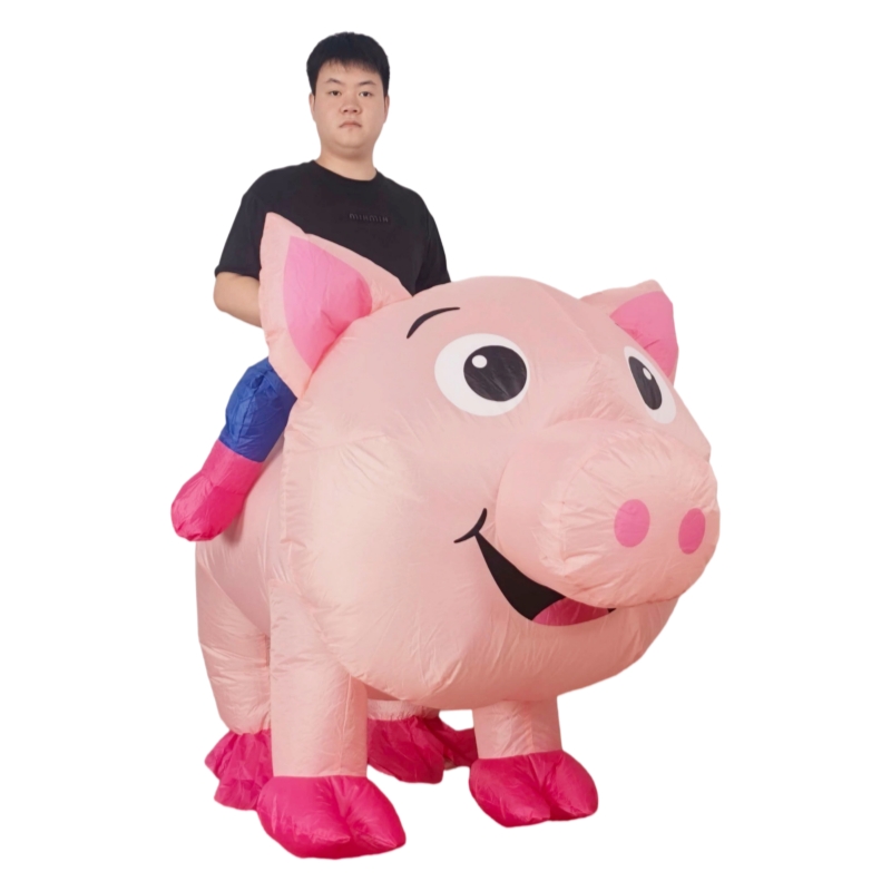 Aufblasbares Schwein-Kostüm fü – Costumes Bewertung und Preis