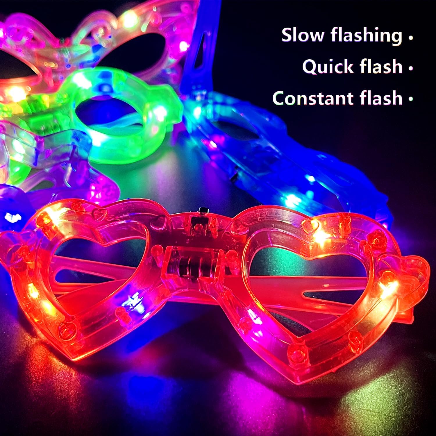 12 Stück LED-Leuchtbrillen, di – Glow In The Dark Party Glasses Bewertung und Preis