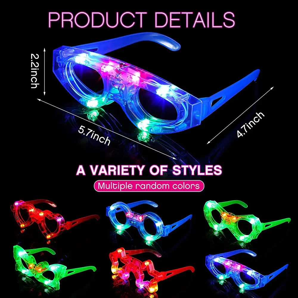 LED-Neon-Leuchtbrillen für Par – Glow In The Dark Party Glasses Bewertung und Preis