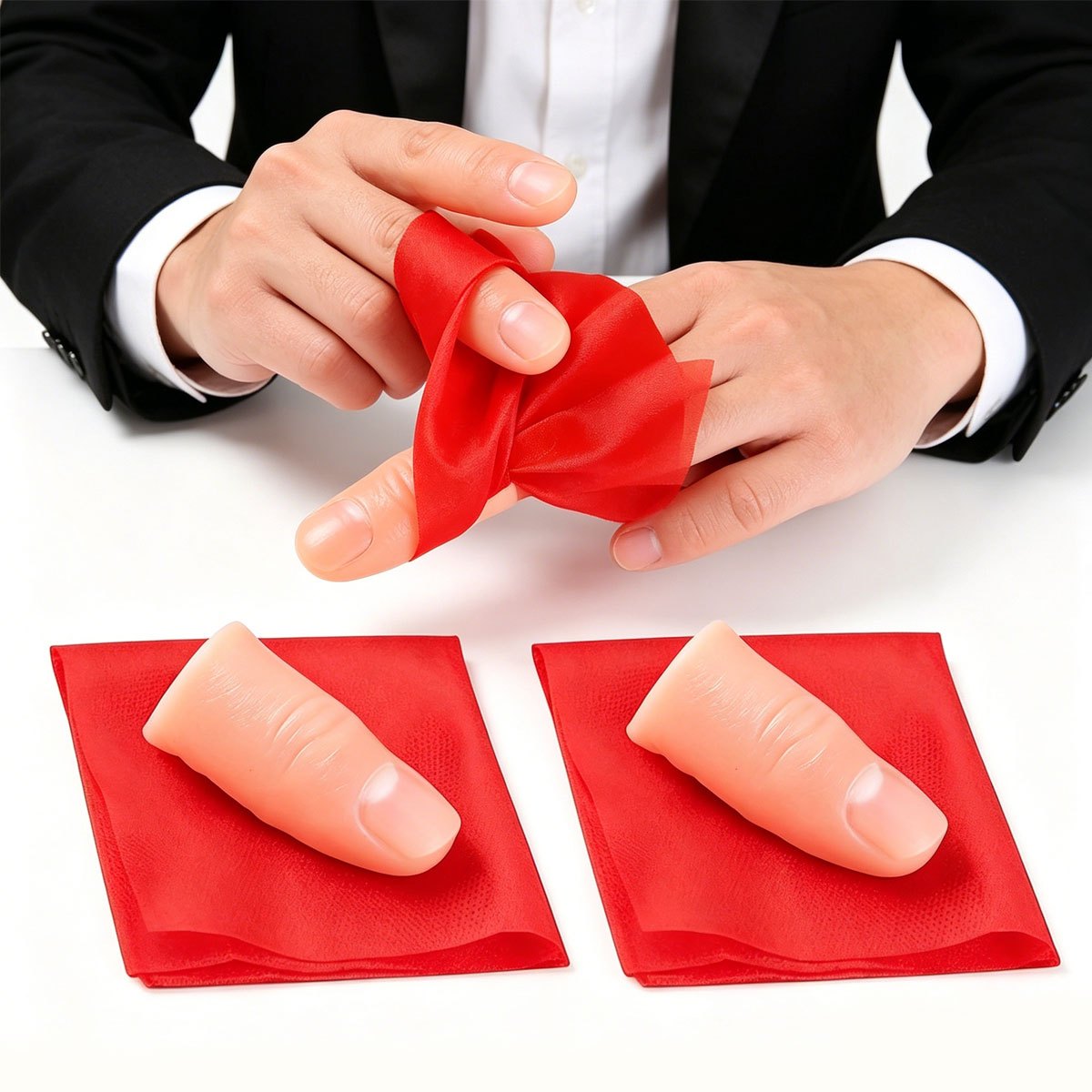 3 Sets Scarf-Vanish Thumb Tip  – Thumb Tip Magic Trick Set Bewertung und Preis