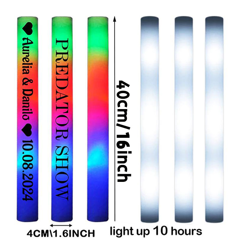 30 LED Leuchtende Schaumstoffs – Flashing Led Foam Sticks Party Bewertung und Preis