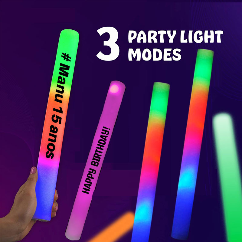 30 LED Leuchtende Schaumstoffs – Flashing Led Foam Sticks Party Bewertung und Preis