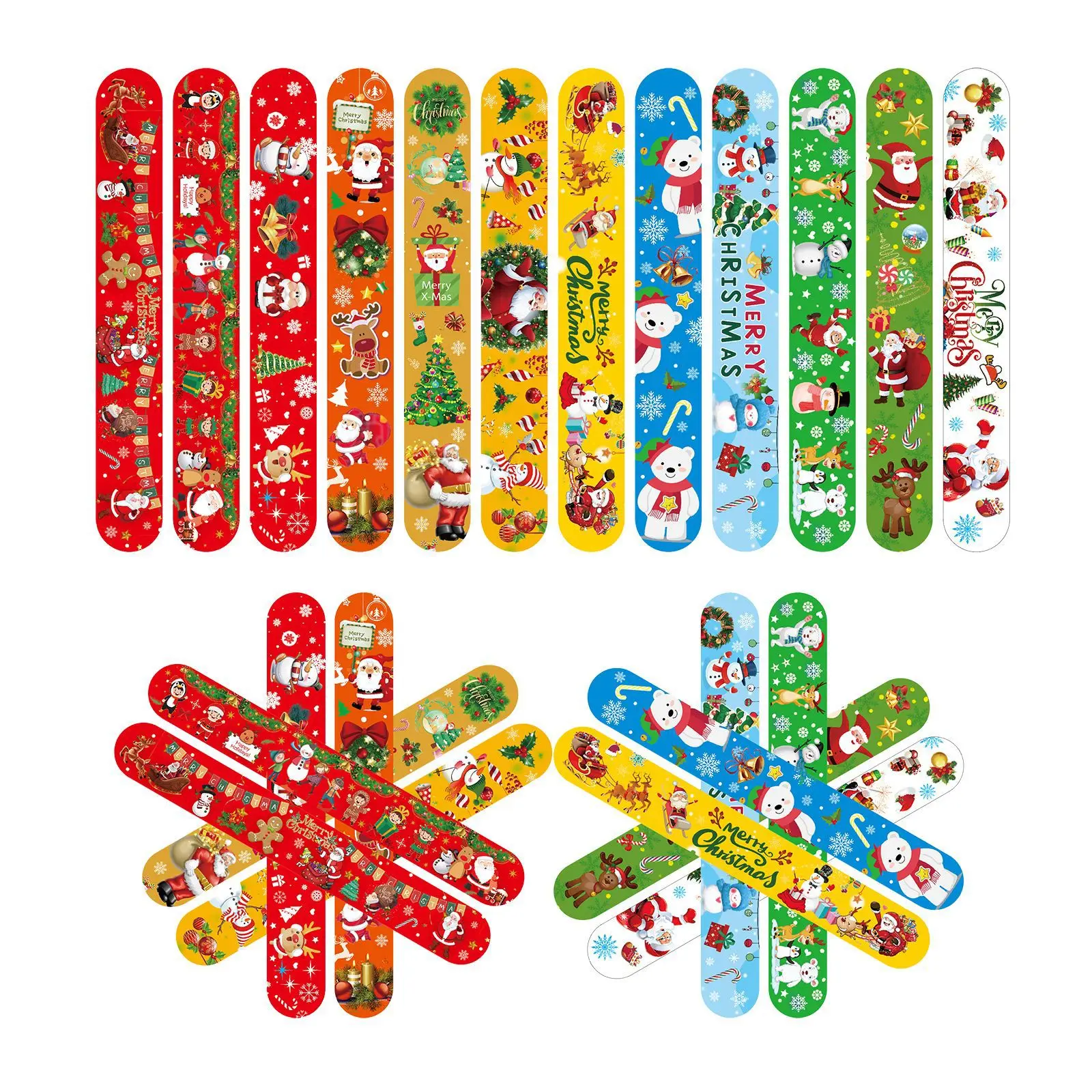 Weihnachts-Slap-Armbänder, Wei – Party Supplies Bewertung und Preis
