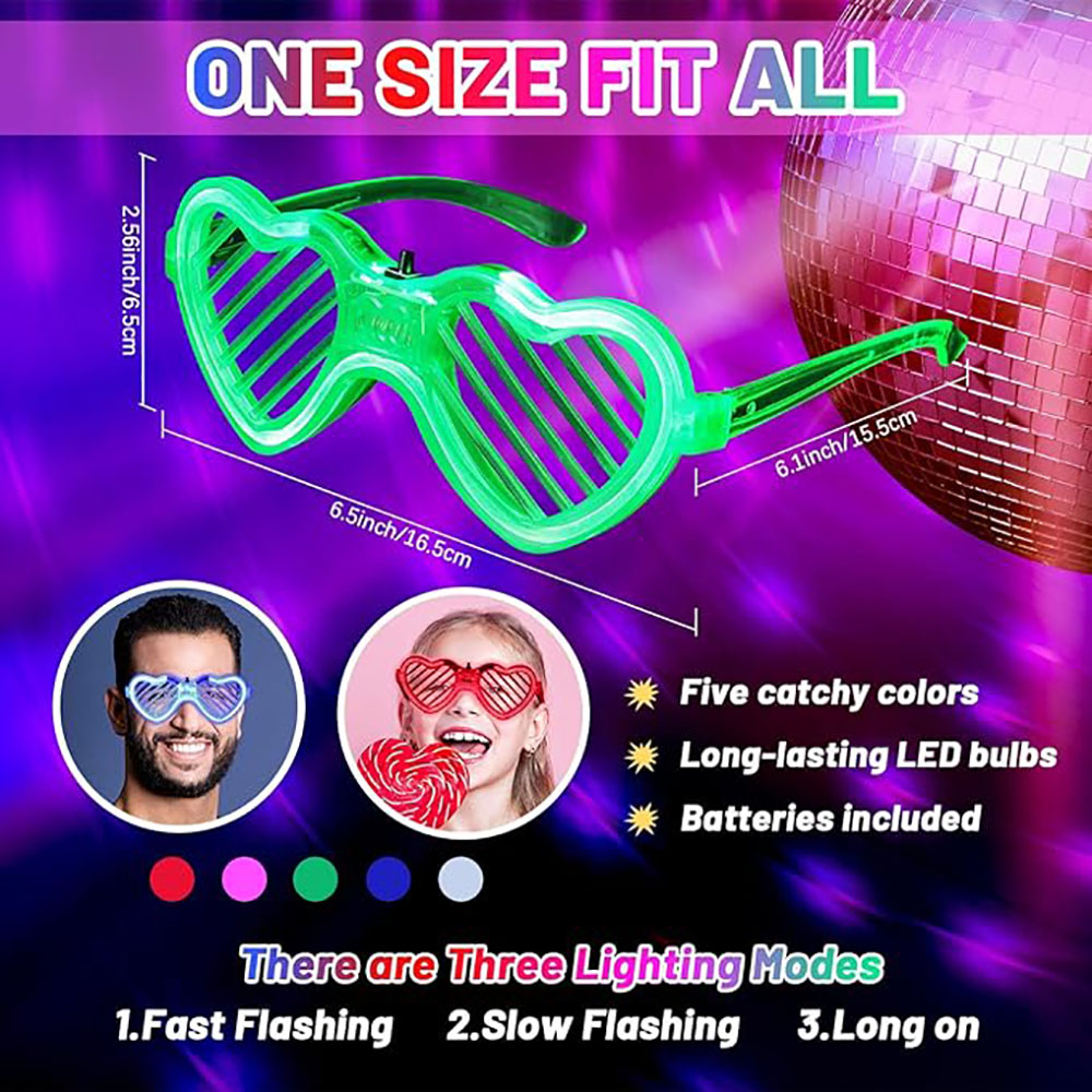 5/10/15/20/30 Stück LED-Neon-P – Glow In The Dark Party Glasses Bewertung und Preis