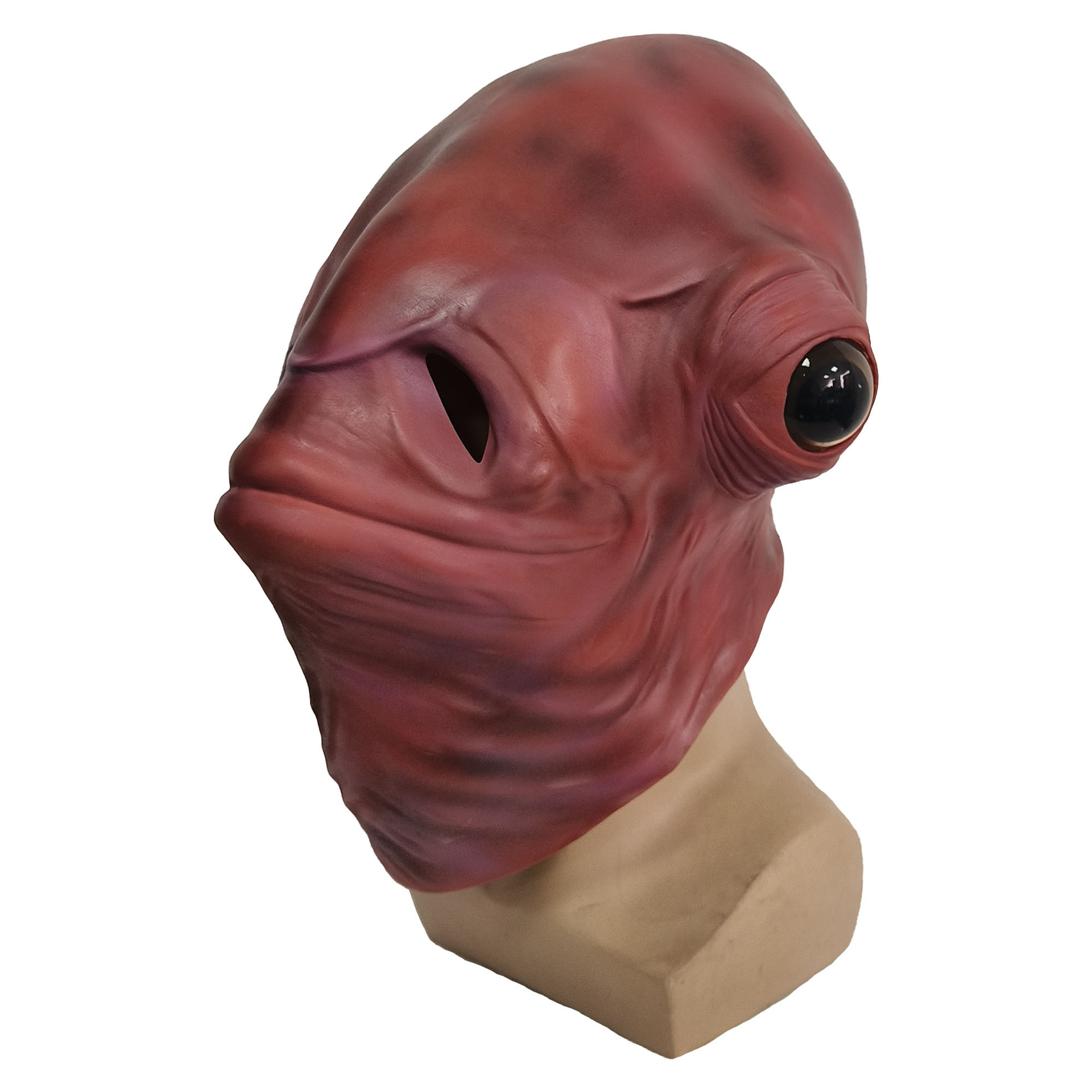 Realistische Rote Fisch-Alien  – Latex Alien Mask Realistic Bewertung und Preis