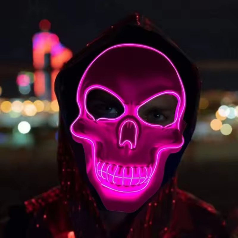 Neon maske führte leuchten Par – Led Purge Mask Halloween Bewertung und Preis