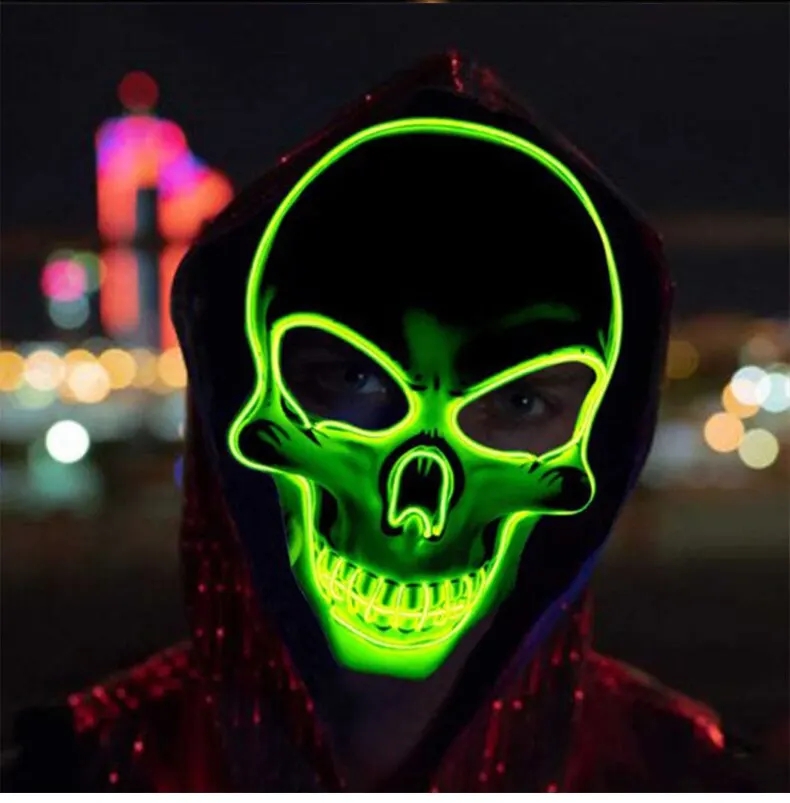 Neon maske führte leuchten Par – Led Purge Mask Halloween Bewertung und Preis